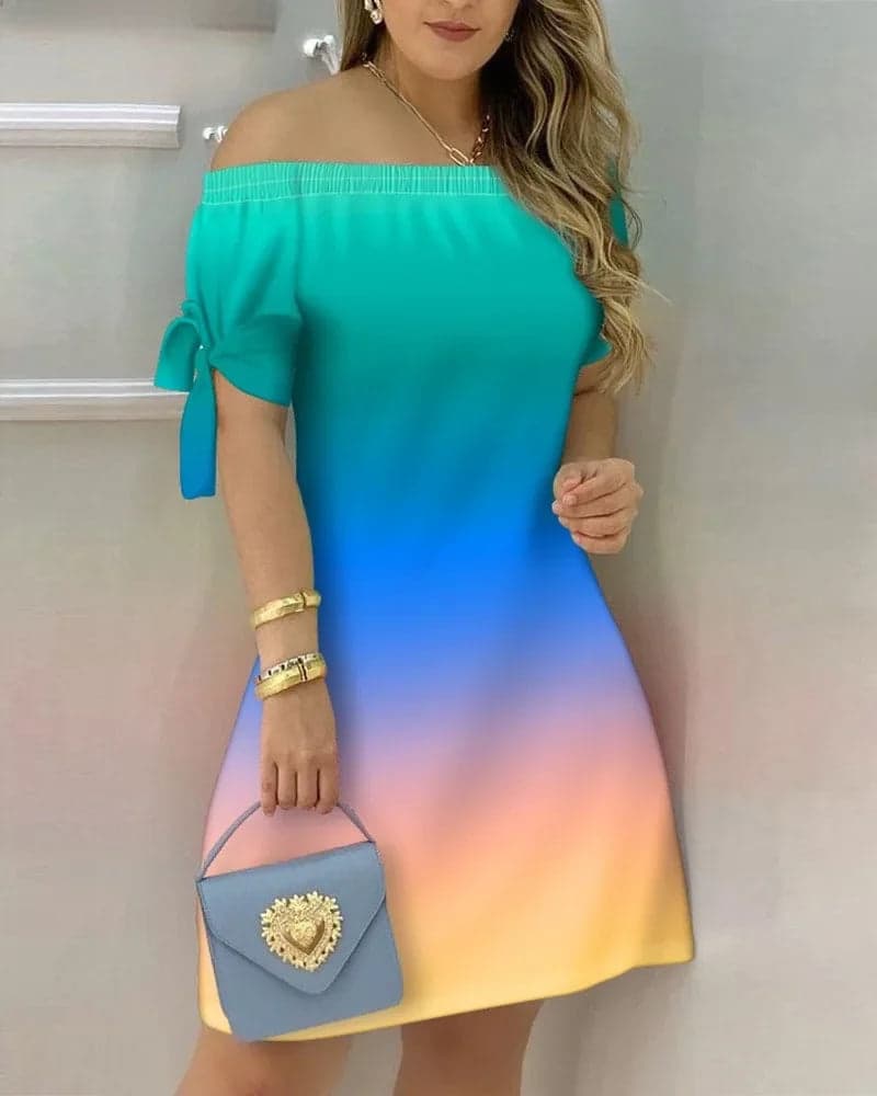 Colorful Stripes Dress | Muki