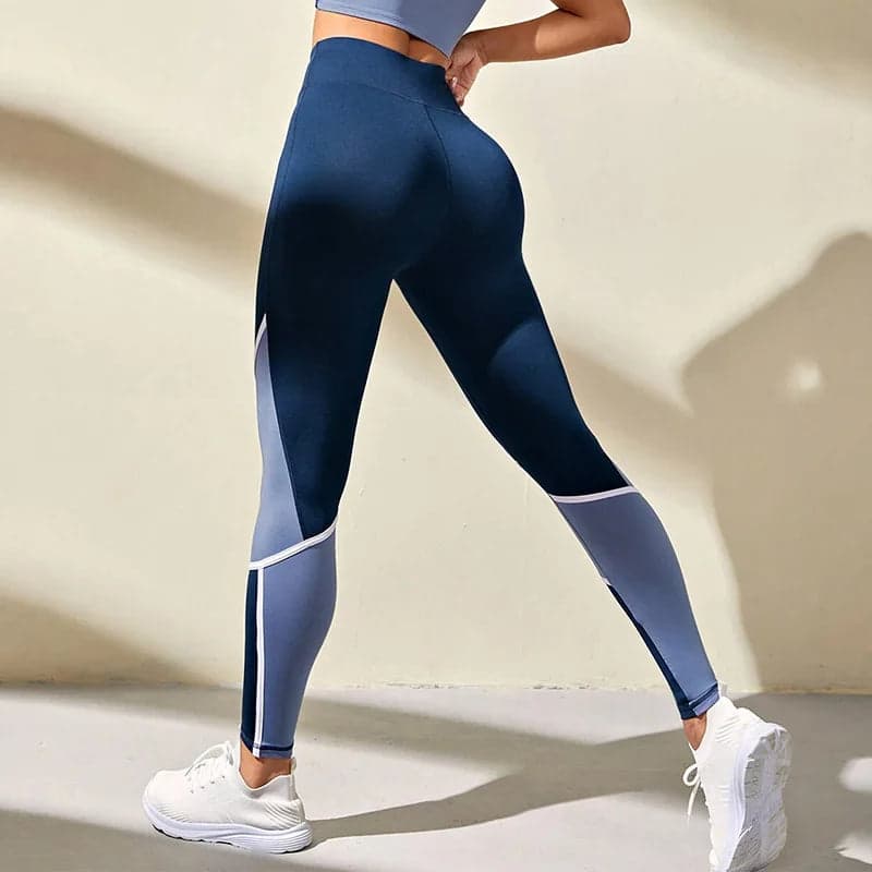 Colorblocked High-Waist Yoga Pants – Vistara