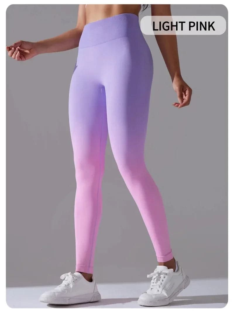 Lycra High Waisted Hip Lifting Leggings | Colorful