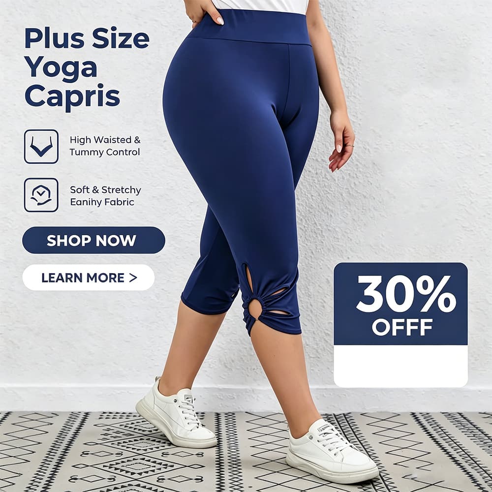 Seamless Plus-Size Capri Leggings