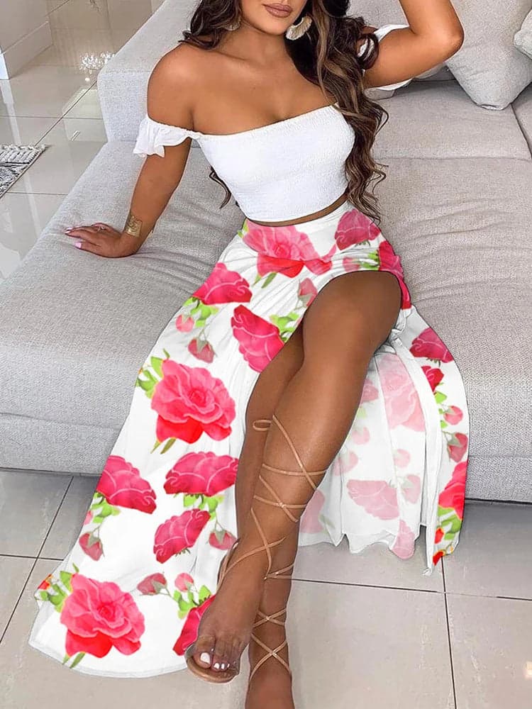 Top&Floral High-Waist | Flower