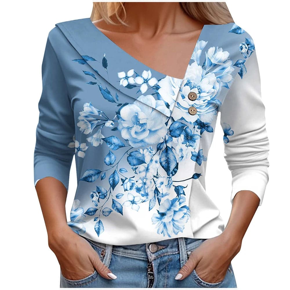 Long Sleeve Top White-Pink | Pixie