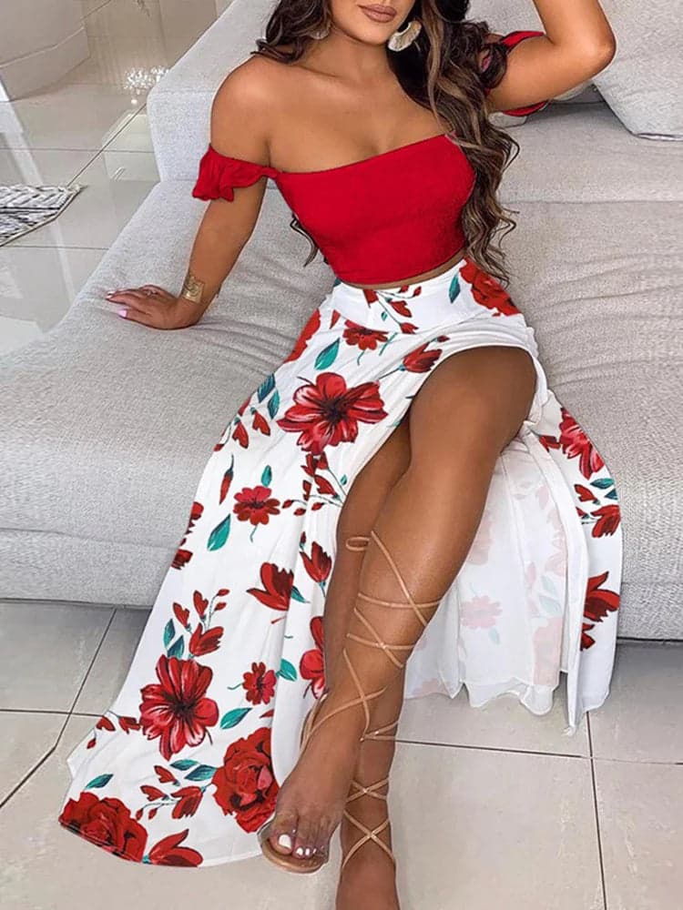 Top&Floral High-Waist | Flower
