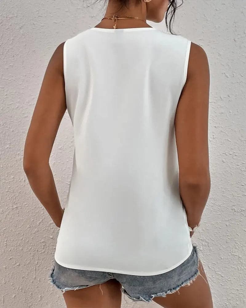 Vest Simple Solid Color | Yasha