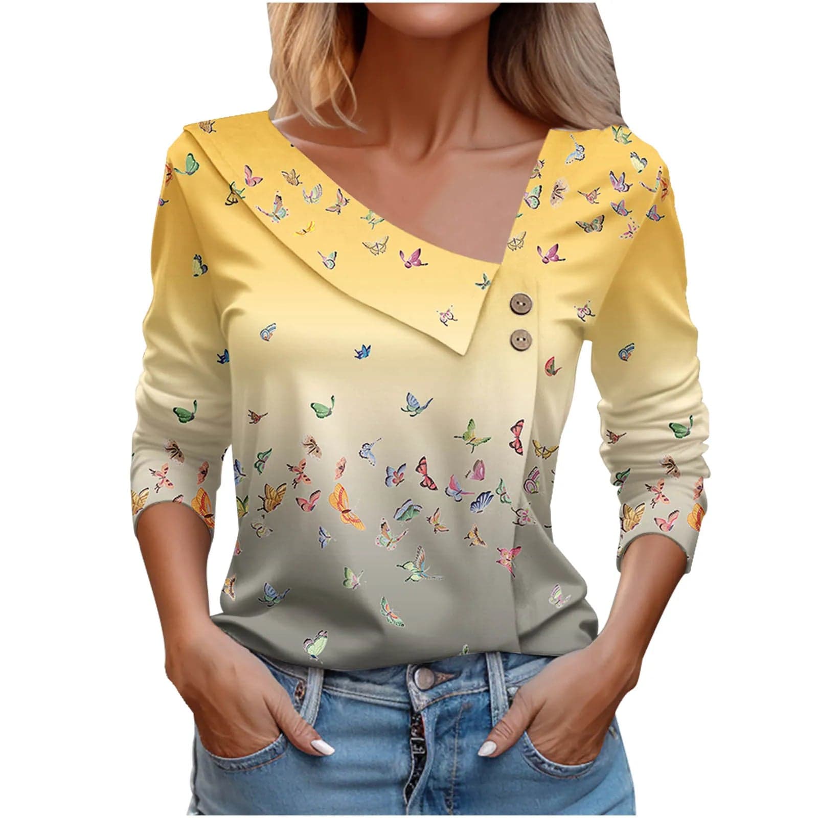 Long Sleeve Top White-Pink | Pixie