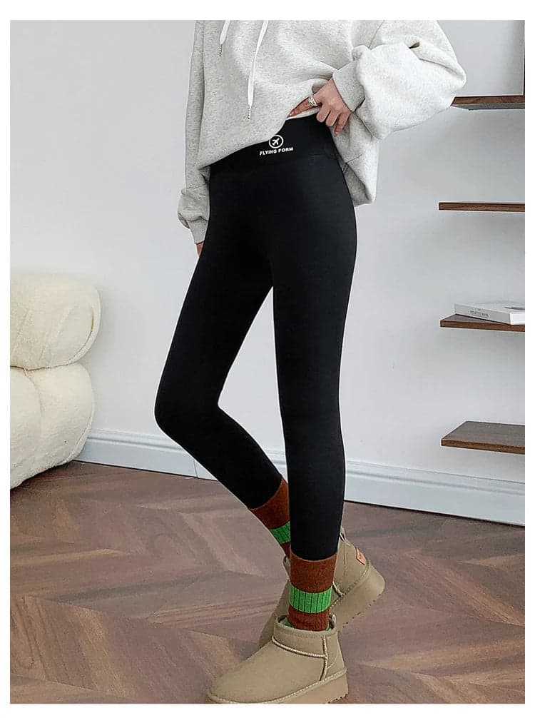 Plush Velvet High-Waist Leggings | Velvet