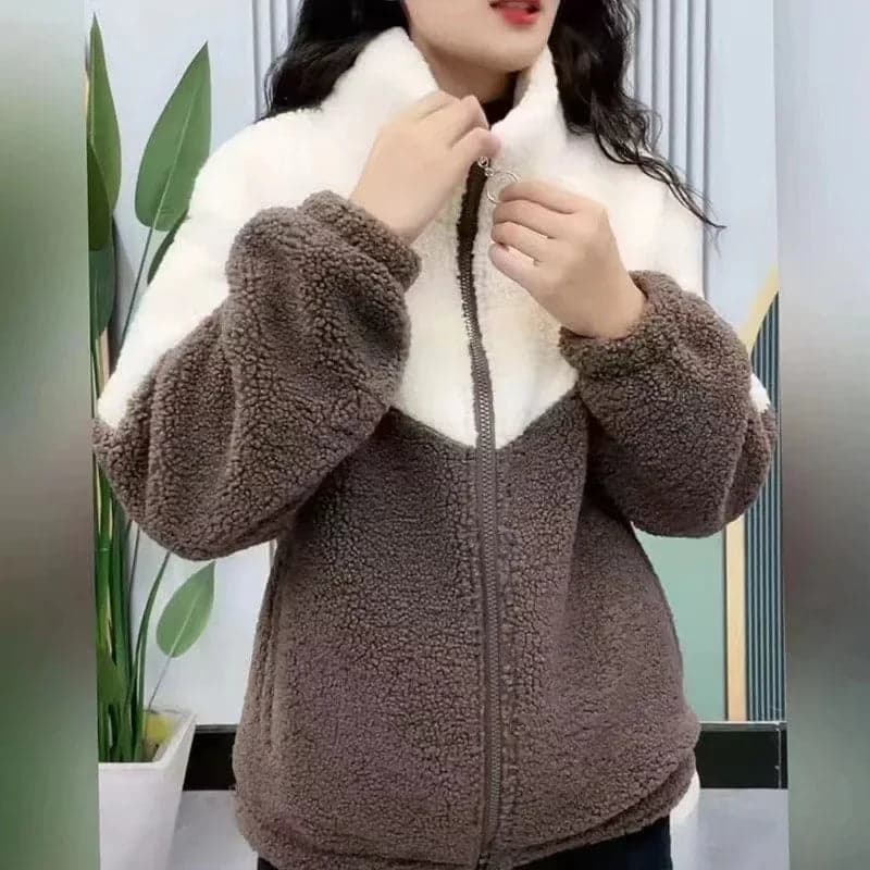 Colored Thickened Lamb Fleece Women's Jacket | Frostelle