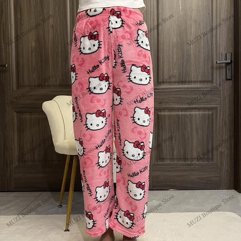 Hello Kitty Pants Pajama Coral Velvet | Mars