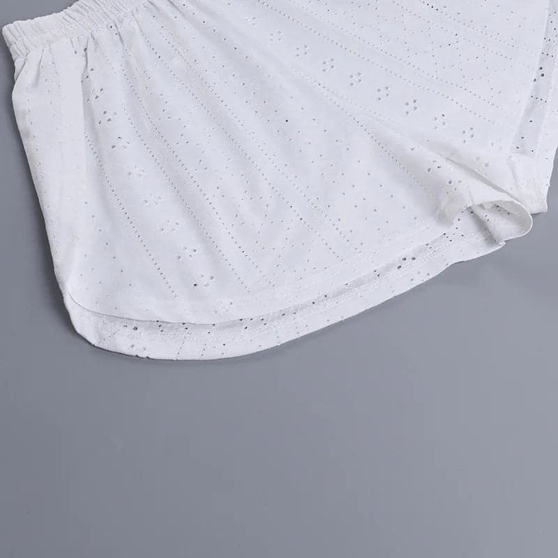 Set Long Sleeve Tops With Shorts Sleepwear | Shosy