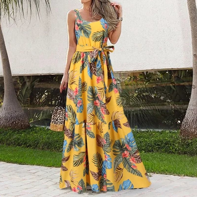 Sleeveless Belt Loose Dress | Luci