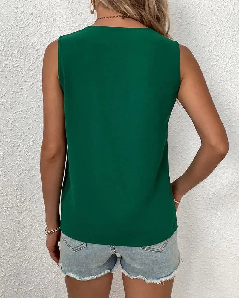 Vest Simple Solid Color | Yasha