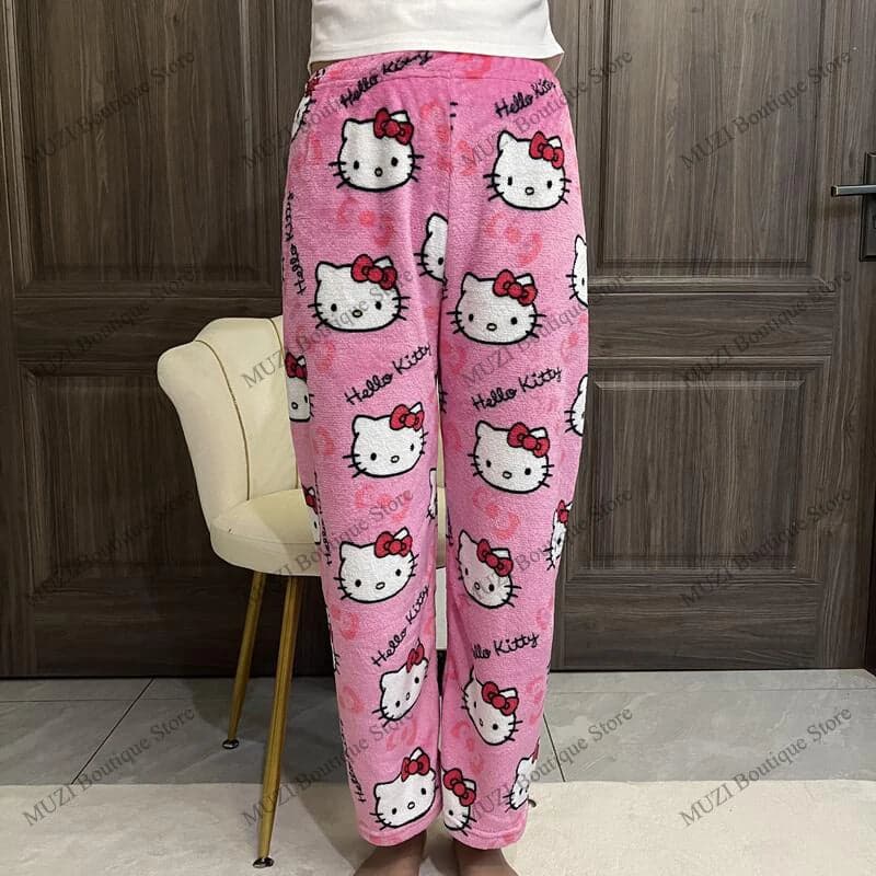 Hello Kitty Pants Pajama Coral Velvet | Mars