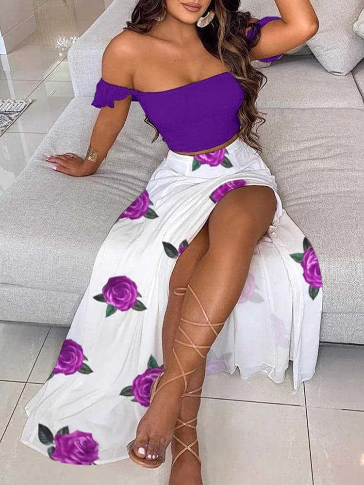 Top&Floral High-Waist | Flower