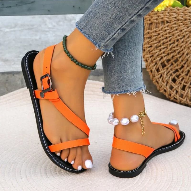Flip Flops Flat Simple Open Toe Slippers | Honey