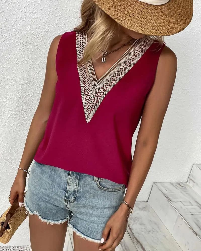 Vest Simple Solid Color | Yasha