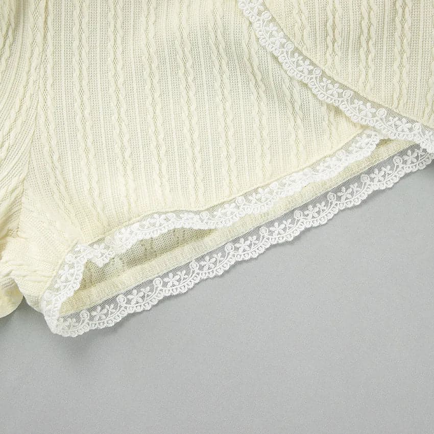 Hollow Out Crop Top Sleepwear | Tachrah