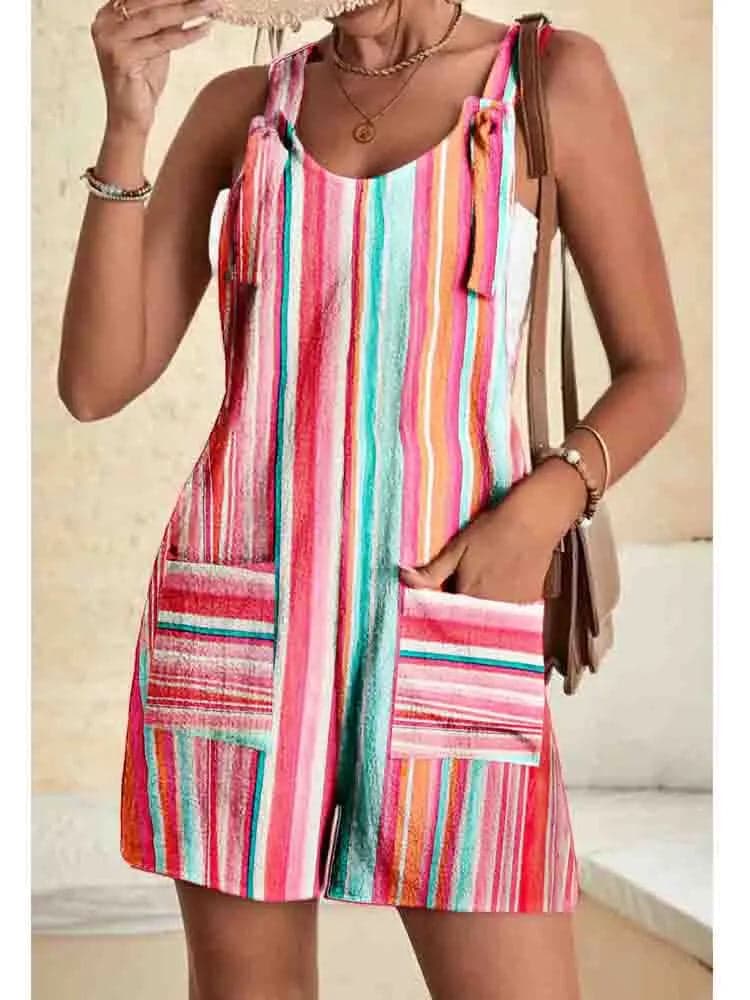 Tie Knot Strap Jumpsuits with Pockets | Serene