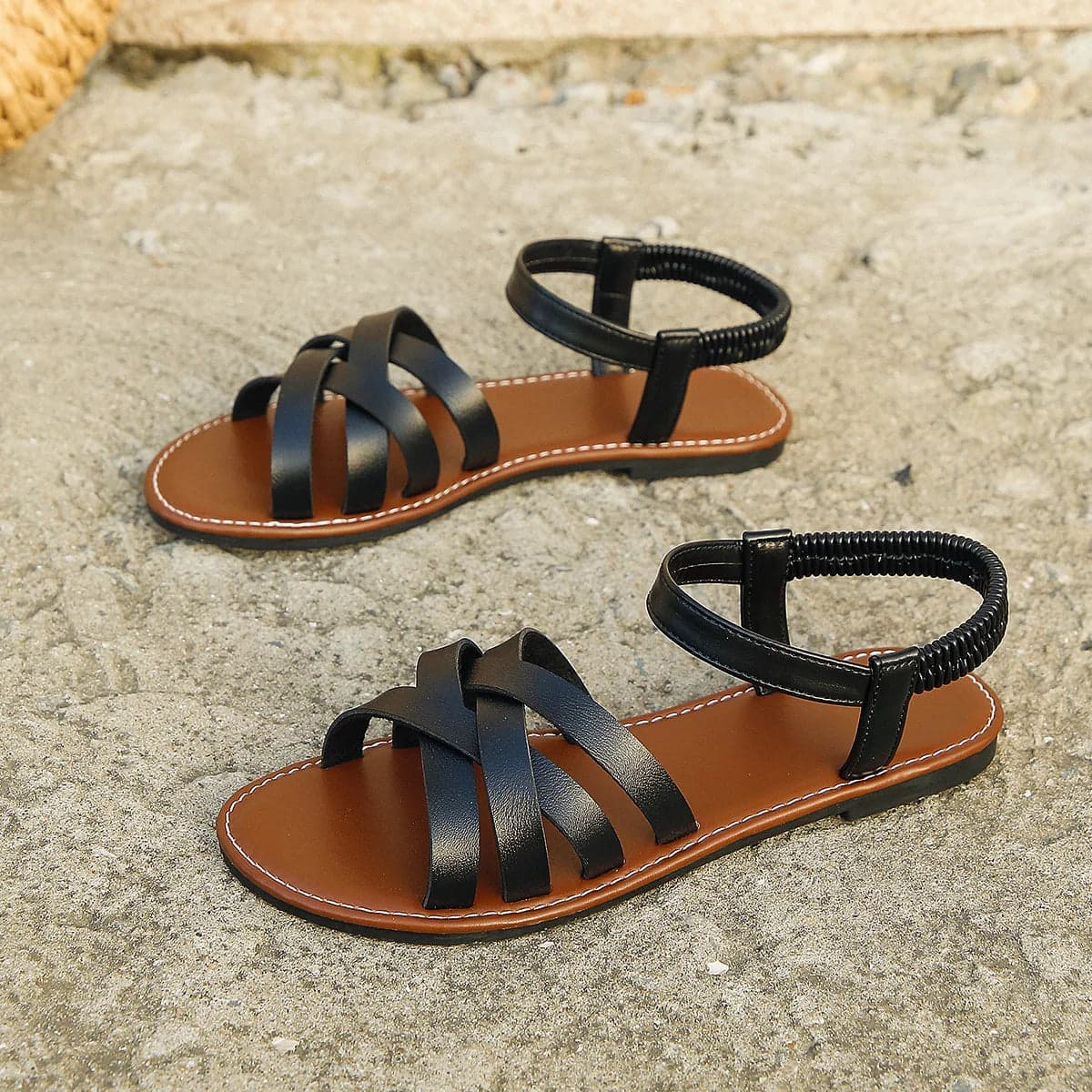 Roman Strap with Non slip Rubber Soles | Moshit