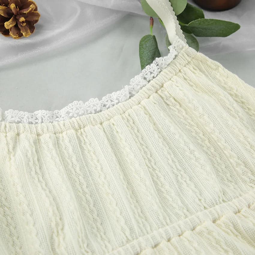 Hollow Out Crop Top Sleepwear | Tachrah