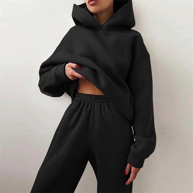 Oversized Hoodie & Cargo Pants Set | CozyTrend