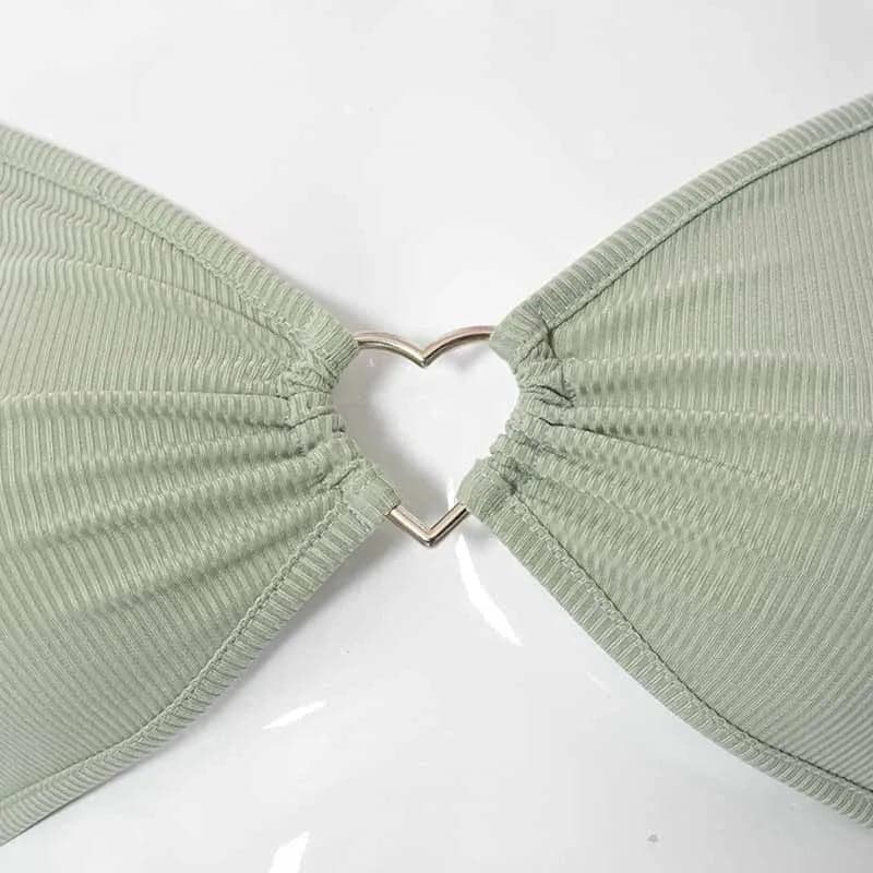 Hollow-Out V-neck Long Sleeve Crop Tops | Backless