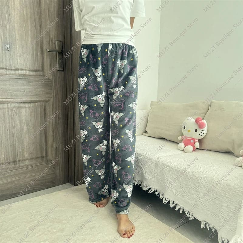 Hello Kitty Pants Pajama Coral Velvet | Mars