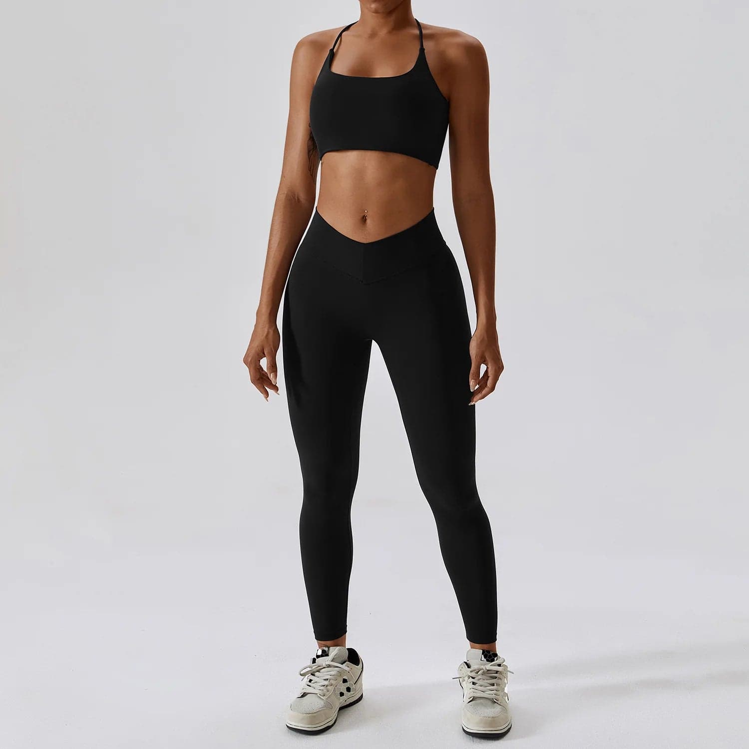 Back Bra High Waist Leggings Suit | Siren