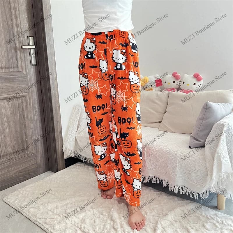 Hello Kitty Pants Pajama Coral Velvet | Mars
